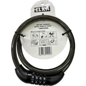 Resim Bucuks Mey Ithalat® Elka 312 Şifreli Bisiklet Kilidi 80 cm 