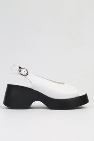 Resim Pierre Cardin ® | PC-7199- 3968 Beyaz-Kadın Topuklu Ayakkabı 