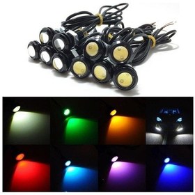 Resim Ayna Altı Kartal Gözü Led Delmeli - Sarı 