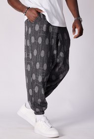 Resim Superbluemexico Unisex Jakar Desenli Şalvar Pantolon 