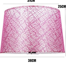 Resim Dantelli Pembe Lambader Şapkası Pembe 