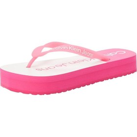 Resim Calvin Klein Kadın Parmak Arası Marka Logolu Rahat Pembe Terlik YW0YW01617-0GM 