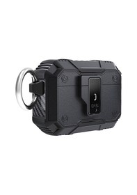 Resim Goocamp Apple Uyumlu AirPods Pro Airbag 35 Darbelere Karşı Dayanıklı Düğmeli Kılıf-siyah Siyah 