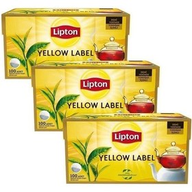 Resim Lipton Yellow Label Demlik Poşet Çay 3 x 100'lü 