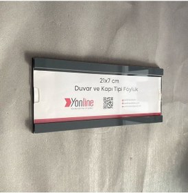 Resim Kapı Ve Duvar Tipi Kolay Değiştirilebilir Parlak Antrasit A4 1/3 