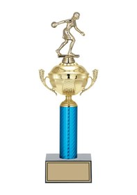 Resim Odak Kupa - Figürlü Kupalar - Bowling Kadın Figürlü Kupalar Fg-052 A - 41 Cm Altın - Beyaz 