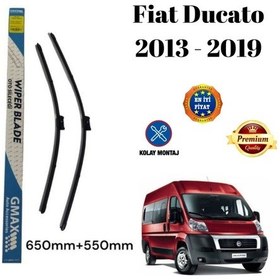 Resim Fiat Ducato 2013 2014 2015 2016 2017 2018 2019 Uyumlu Ön Cam Muz Tipi Silecek Süpürgesi Seti 650/550mm 
