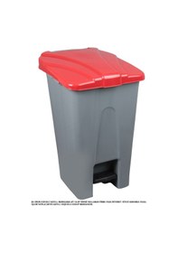 Resim Safell Pedallı Kağıt Plastik Cam Metal Ayrıştırma Kovası 70 Lt N11.8109 