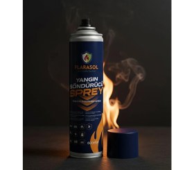 Resim Flarasol Yangın Söndürücü Sprey 600 ml Su Bazlı Taşınabilir Yangın Tüpü Ağırlık 0,50 kg 