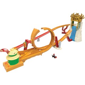Resim HOT WHEELS Super Mario Bros. Filmi Mario Kart Kong Ormanı Yarış Pisti HMK49 