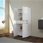 Resim Modilayn 4 Kapak 1 Çekmece Beyaz Boy Çok Amaçlı Dolap Ard106 