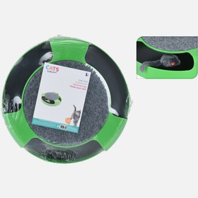 Resim Oyuncak Fareli ve Tırmalama Pedli Kedi Oyuncağı 25 cm 