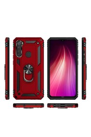 Resim emybox Redmi Note 8 Yüzük Stantlı Kamera Korumalı Köşe Korumalı Armor Tank Zırh Telefon Kılıfı Kapak 