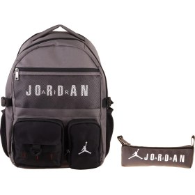 Resim Jordan Air Brooklyn Grey Gri Ikili Sırt Çantası ve Kalemlik Seti - Erkek Çocuk - SETJA-Q3182C 