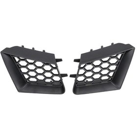 Resim Seat Ibiza 2002-2009 İçin Ön Tampon Üst Izgarası, Mat Siyah, 2 Parça Set. 