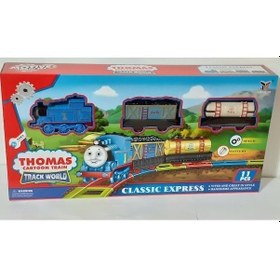 Resim Oyuncak Thomas Tren Seti Raylı Vagonlu Pilli 11 Parça Oyuncak 