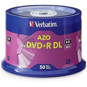Resim SanalAMCA Store Verbatim Dvd + R Dl 8,5 Gb 8 X 50 Pk – Bos Dvd (Dvd + R Dl, Mil) 