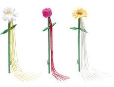 Resim Beeztees Kedi Oltası, Çiçek Çeklinde, Peluş ve Kurdelalar, Çeşitli Renklerde, 45x6x3cm 