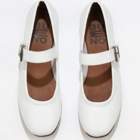 Resim Bueno Shoes Beyaz Deri Kadın Düz Babet 01ws4409 