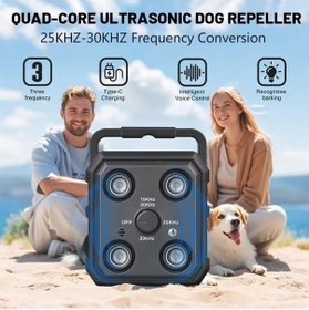 Resim Ganzhoushop Şarj Önleyici Köpekler İçin Havlama Frekans Kontrol Cihazı, 4 Farklı Mod, Uzaktan Kumandalı 