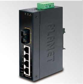 Resim Planet Endüstriyel Tip Yönetilemeyen Ethernet Switch Industrial Unmanaged Ethernet Switch \n4-port 10/100base-tx\n1-port 100base-fx Single-mode Sc 15 Km\nıp30 -40 75 Derece C 