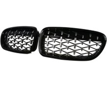 Resim Bmw 5 Serisi (2010-2017) F10 Diamond Böbrek (Diamond Panjur) 