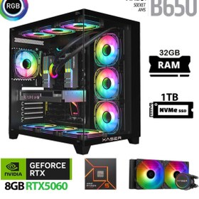 Resim XASER Lexus X610 Ryzen 5 8400f 32gb Ddr5 Ram 1tb M.2 Nvme Ssd 8gb Rtx5060 Sıvı Soğutmalı Oyun Bilgisayarı 