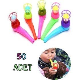 Resim Saksafon Top Üfleme Oyunu Popit Eğitici Oyuncak Saksafon 50 Adet 