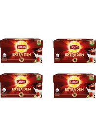 Resim Lipton Extra Dem Demlik Süzen Poşet Siyah Çay 100'lü Paket X 4 Adet 