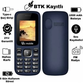 Resim Uz Yerli Üretim Tuşlu Asker Telefonu -Uz Türkiye Garantili 