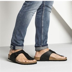 Resim Birkenstock Ramses Bf Siyah Parmak Arası Erkek Terlik 044791 V6 