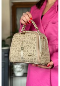 Resim Jps- El Ve Omuz Askılı 2 Bölmeli Kadın Omuz Çantası 2057-23 - Kum Kombin Kum 