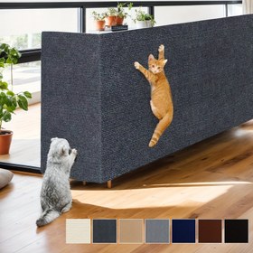 Resim 1 adet Kendinden Yapışkanlı Kedi Tırmalama Ped, Kedi Tırmanma Oyuncak - Mobilyalarınızı ve Duvarlarınızı Koruyun - Rastgele Kesim, Güçlü Yapışma, Yumuşak ve Aşınmaya Dayanıklı, Çoklu Renkler Mevcut 