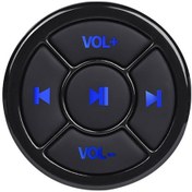Resim Dianziye Siyah Silikon Bluetooth Medya Tuşu - Android/ios Uyumlu Müzik Kontrolü Ve Önbellek Fotoğraf Çekici Cr2025 Pil Dahil 