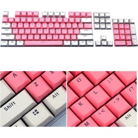 Resim GZPLZ 104-TUŞU Iki Renkli Kalıp Şeffaf Pbt Keycap Pembe (Yurt Dışından) 