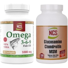 Resim Ncs Omega 3 6 9 Balık Yağı 1000 Mg 200 Softgel Glucosamine Chondr 