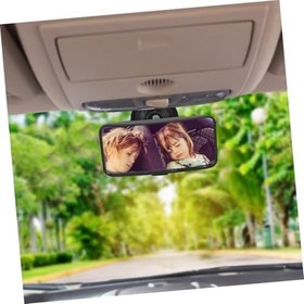 Resim Mobestech Kupalı ​​ayarlanabilir Araba Dikiz Aynası Araba İçin Bebek Aynası Bebek İçin Dikiz Aynası Araç Arka Aynası Kurulumu Kolay 