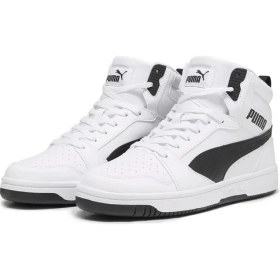 Resim Puma 392326 02 Rebound V6 Beyaz-Siyah Erkek Basketbol Ayakkabısı 