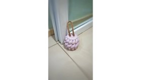 Resim N Noxxo Beton Stoper Dekoratif Burgu Beton Kapı Stoperi Kapı Durdurucu Kapı Tutucu Lila 