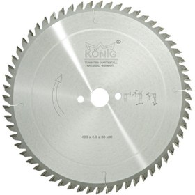 Resim König Ahşap Kesim Elmas Uçlu Testere 400*4*30z60 