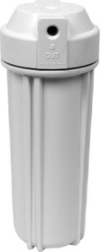 Resim 10'' Su Arıtma Cihazı Housing Filtre Kabı - Çift Conta (Açık Kasa Uyumludur) - Mat Beyaz 