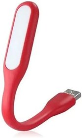Resim gaman Esnek Ayarlanabilir Taşıması Kolay Laptop Ve Powerbank Uyumlu Usb Kitap Okuma Çalışma Gece Lambası kırmızı Kırmızı 