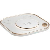 Resim Butu X3 15w Cep Telefonları, Saatler Ve Kulaklıklar İçin Hızlı Şarjlı 3'ü 1 Arada Kablosuz Şarj Cihazı Beyaz 