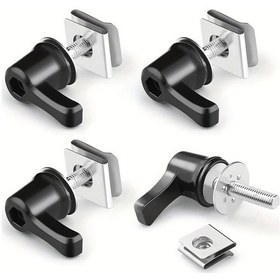 Resim Cloudstore Harley Touring Softail Saddlebag Lever Lock Kiti 4 Adet Metal Bağlantı Seti 