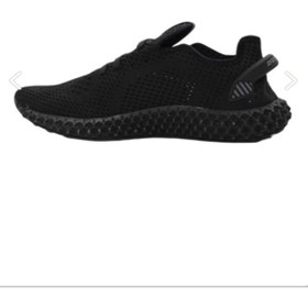 Resim Potincim Poro Bağcıklı Yürüyüş Kadın Spor Ayakkabı Siyah 