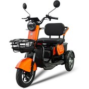 Resim Yuki YK-56 Pony 3 Tekerli Elektrikli Motosiklet - Turuncu 