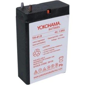 Resim Yokohama Yh-41.8 4 Volt - 1.8 Amper Akü 50x76x22 Mm 