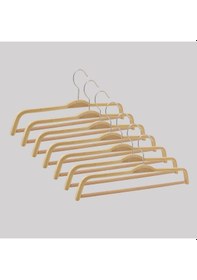 Resim Nyn Ahşap 8176 Barlı Pantolon Askısı Naturel Renk 100 Adet 