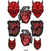 Resim PROMOT Motorsiklet Aksesuar Ekipman Sticker Kask Grenaj Laptop Sticker Seti 0066 