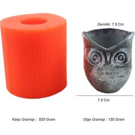 Resim Beton Saksı Silikon Kalıp - 164 